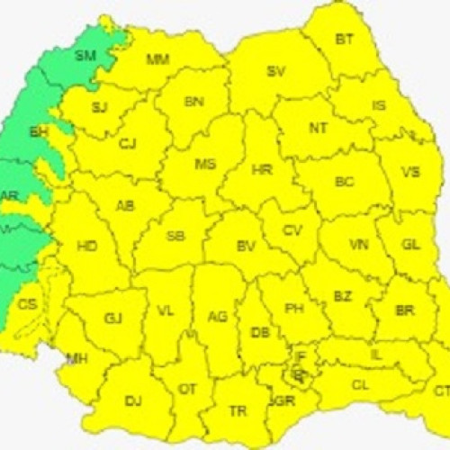 Avertizare meteorologică COD GALBEN în perioada 19-24 februarie