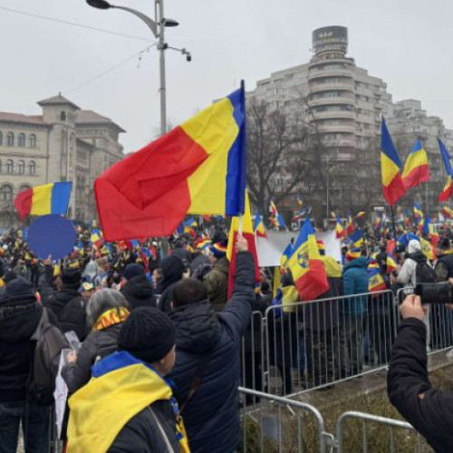 Incident violent la protest în Piața Victoriei