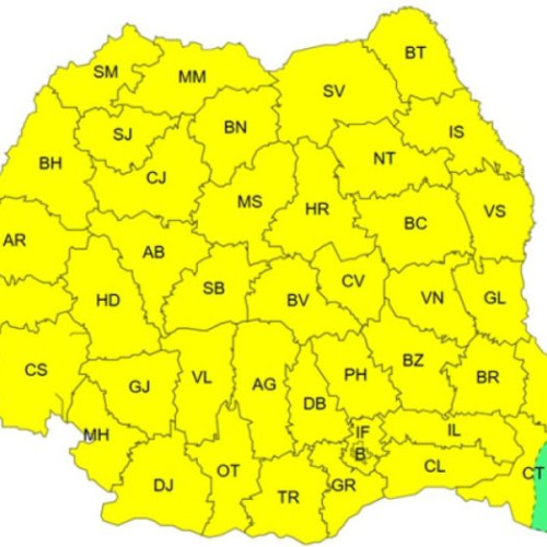 ANM avertizează asupra instabilității atmosferice în perioada 23-26 mai