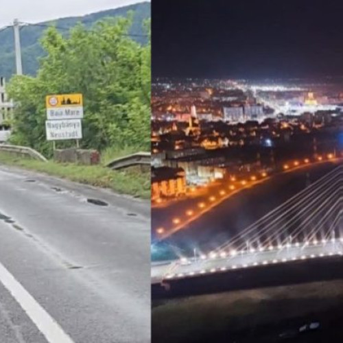 Infrastructura divergeantă între Satu Mare și Baia Mare