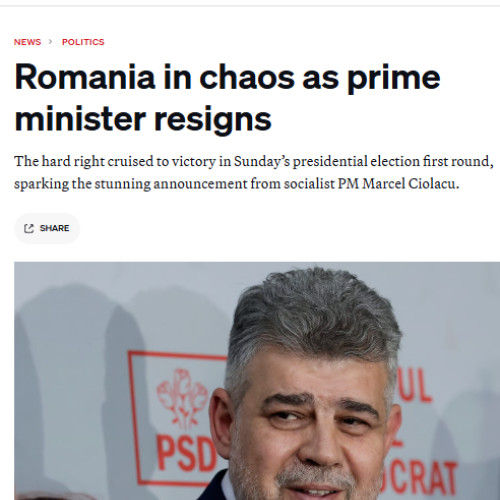 Criza politică în România după demisia premierului Marcel Ciolacu