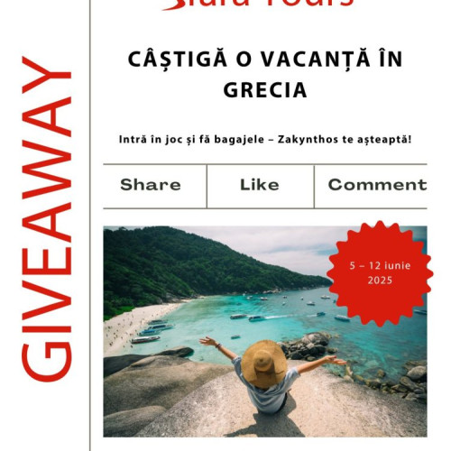 Sfara Tours oferă o vacanță gratuită în Zakynthos
