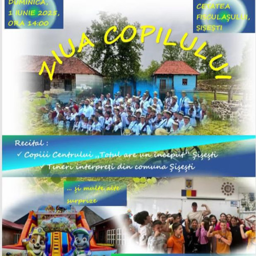 Copiii din Sisesti, invitați la sărbătoarea dedicată Zilei Copilului
