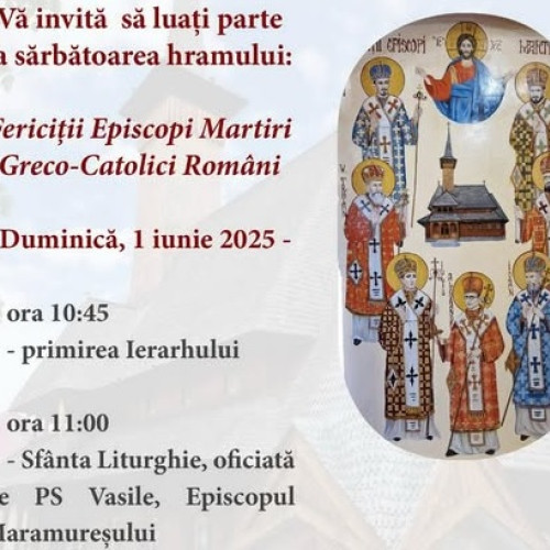 Preasfințitul Vasile Bizau va celebra liturghia la Viseu de Sus