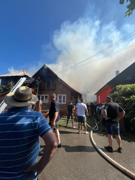 Incendiu la localitatea Lapus, Maramureș