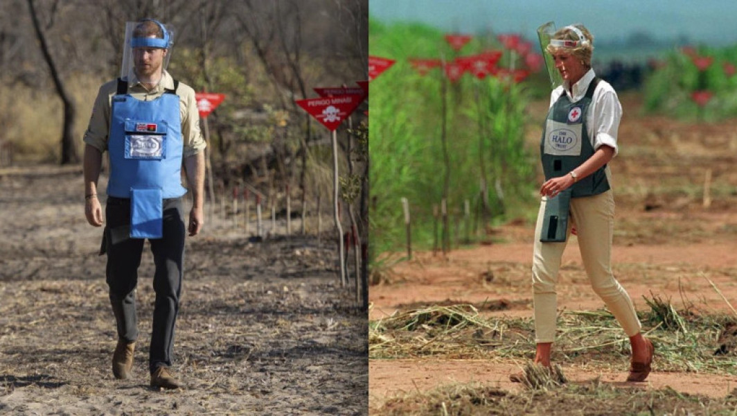 Video Prințul Harry, „pe urmele” mamei sale, Diana: a participat la o acțiune de dezamorsare a minelor terestre din Angola