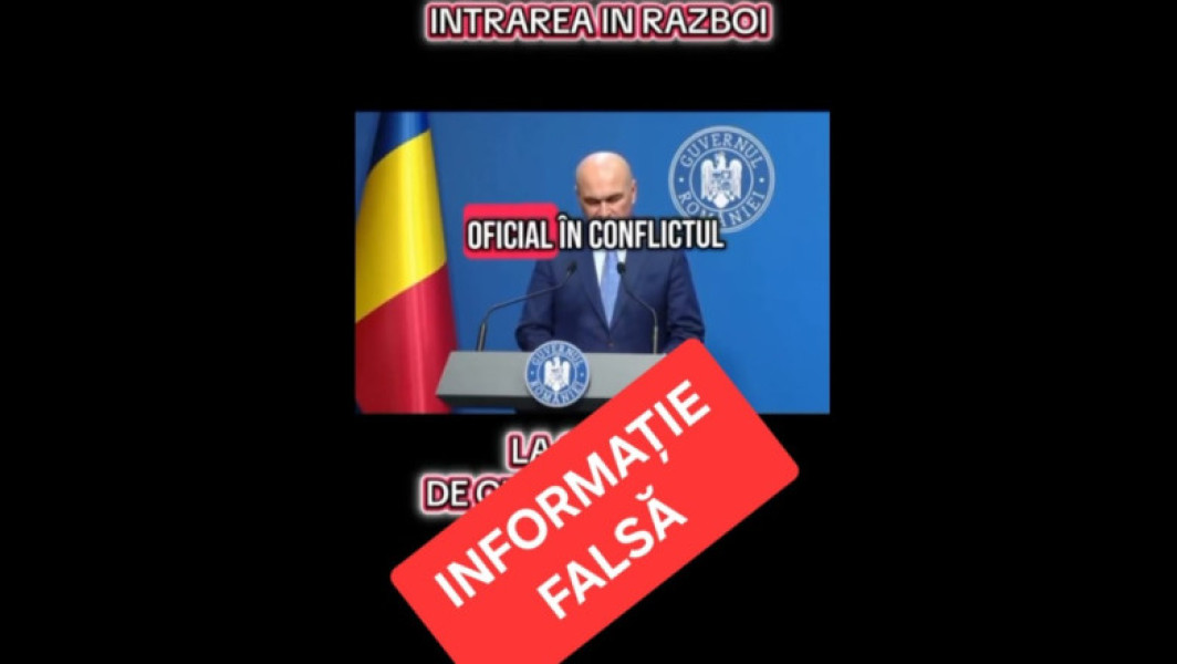 Clipuri false, despre intrarea României în război, sunt promovate pe net. Precizările Ministerului de Interne
