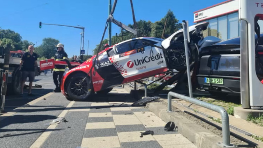 Video Fiul lui Mihai Leu, accident la o cursă de raliu din Timișoara. Poliția a deschis dosar penal