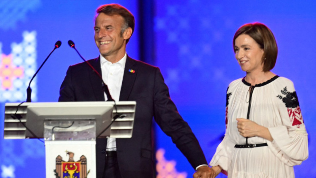 Emmanuel Macron, în România, a făcut un discurs în limba română în timpul vizitei la Chişinău