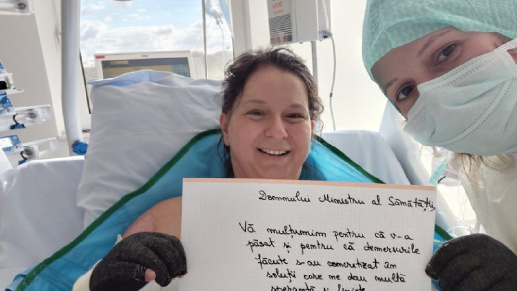 ministerul sănătății va plăti tratamentul Laviniei, sora pacientei cu arsuri grave din București