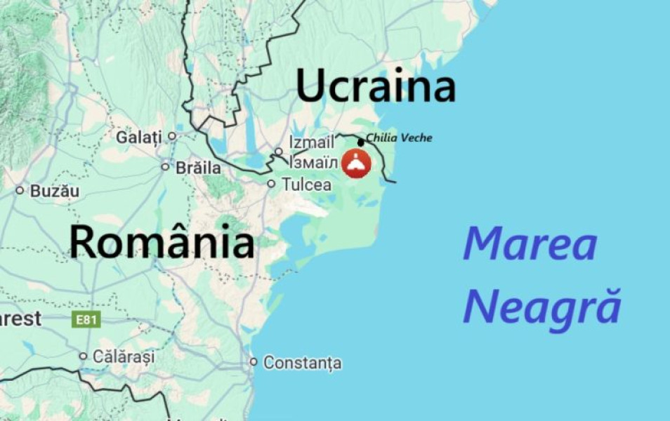 O dronă rusească a intrat pe teritoriul României, sâmbătă seară, la circa 20 km SV de Chilia Veche (Tulcea)