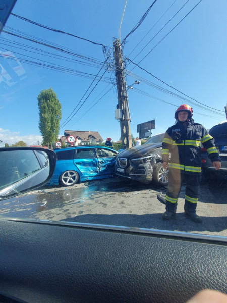 Accident rutier în Baia Mare la intersecția Mihai Eminescu cu Dumbravei